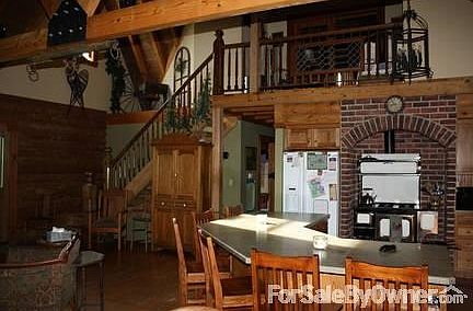 Great room with Loft and open staircase
