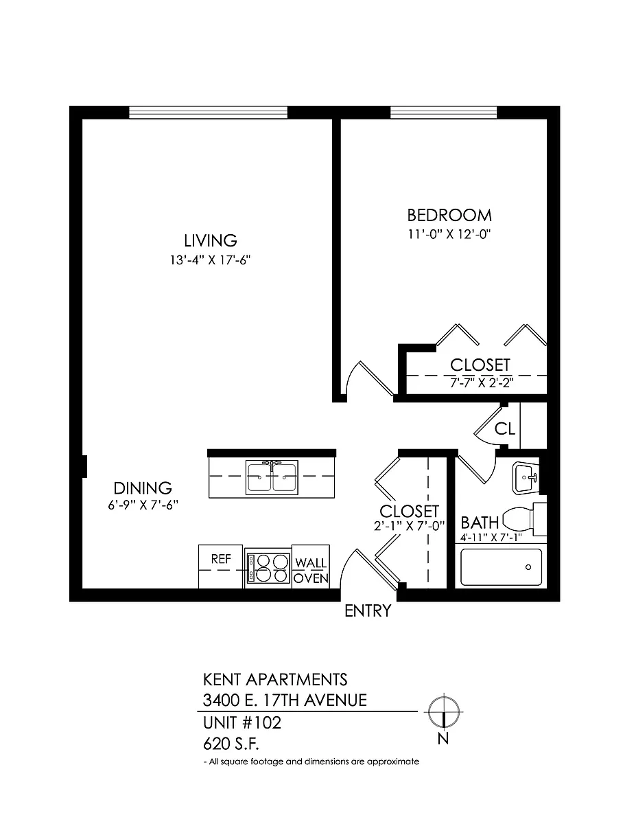 Floor plan 1 bed