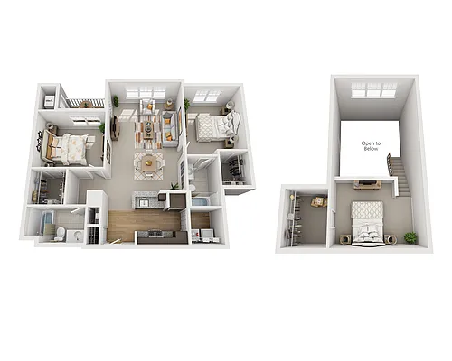 Floor plan Birch Meadows Loft (B2AL)