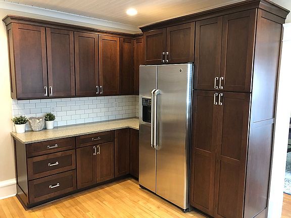 Tall slow closed cabinets