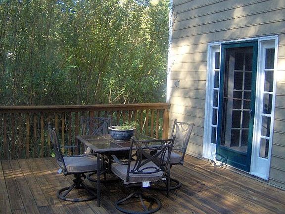 Living room side of the deck