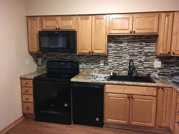 Completely new kitchen including drywall, wiring, plumbing and appliances.