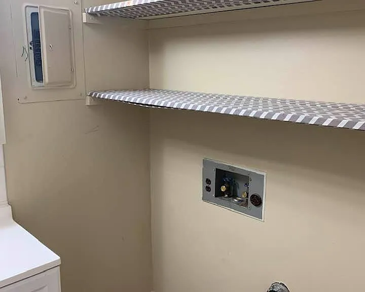 Washer and dryer hookups