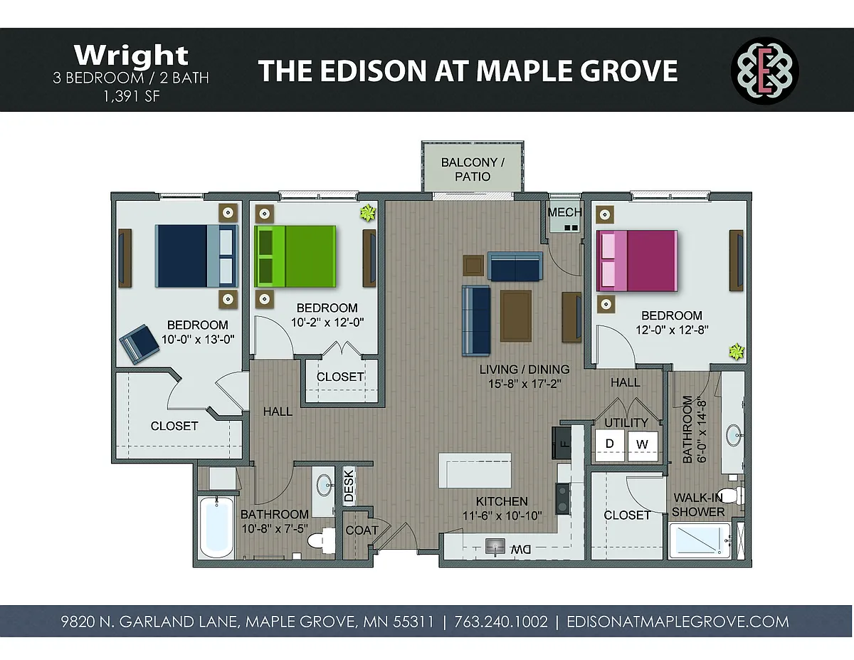 Floor plan Wright