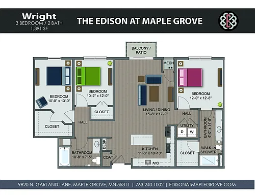 Floor plan Wright