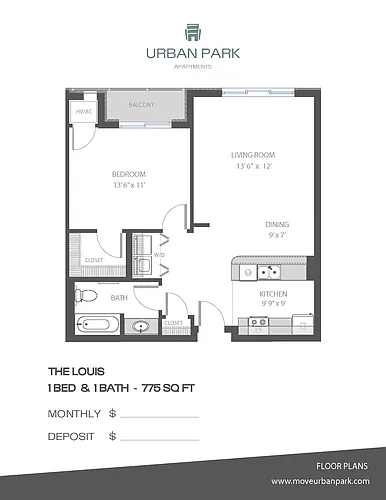 Floor plan UPI - The Louis