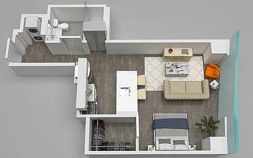 Floor plan Studio 06
