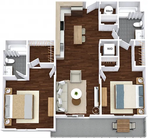 Floor plan B1 South
