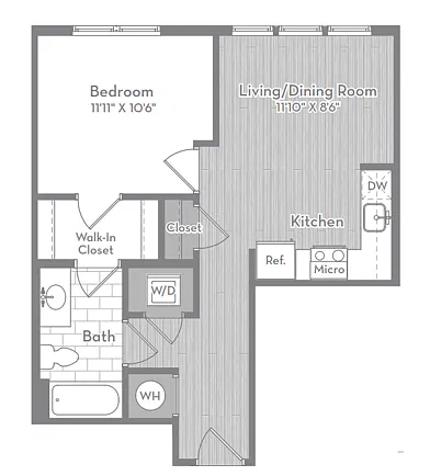 Floor plan A4 - One Bedroom