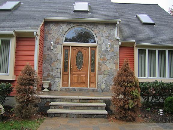 Stone Front Main Entrance