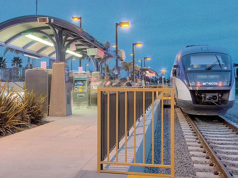 SPRINTER train station located across the street