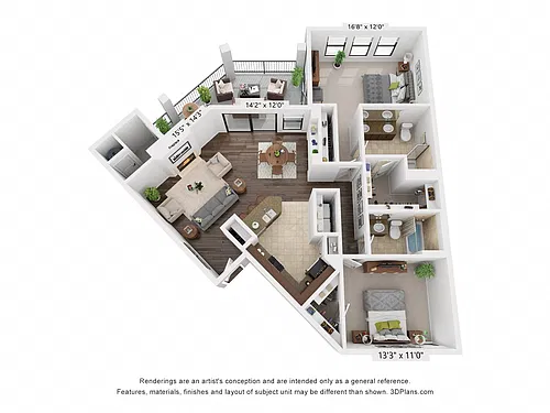 Floor plan B3a