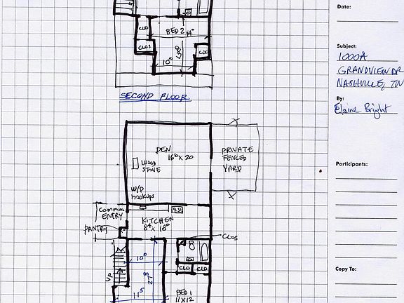 1000a Townhome floor plans