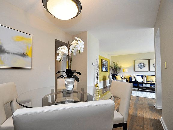 Dining Area with Wood Style Floors