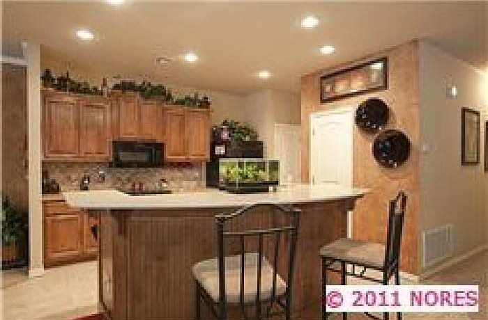 Kitchen open to living