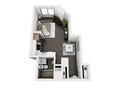 Floor plan Studio E1A