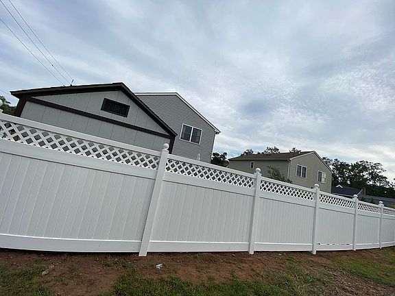 Newly installed fence