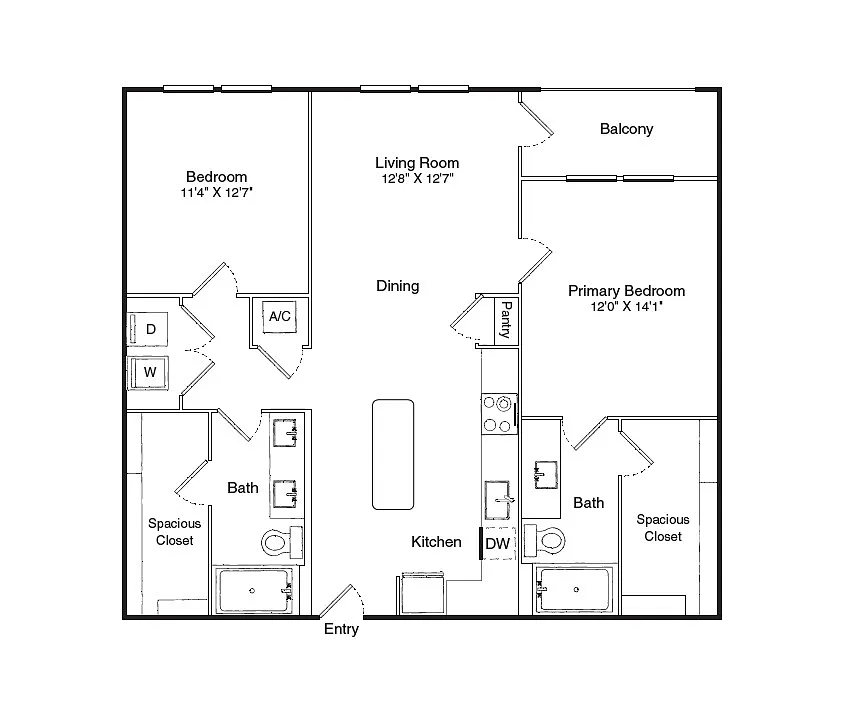 Floor plan B1A