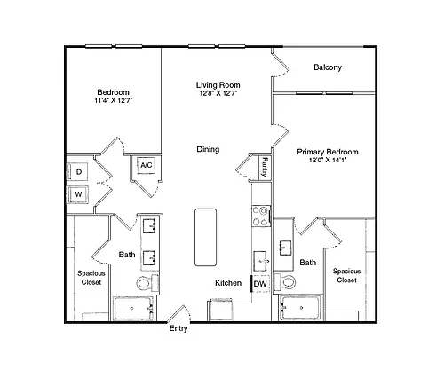 Floor plan B1A