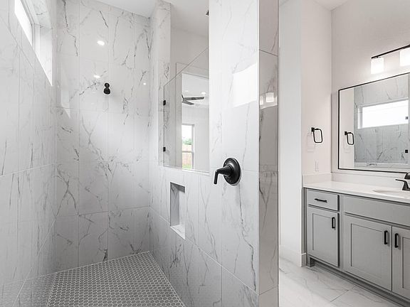 Foyer entrance with a view of the second-story loft