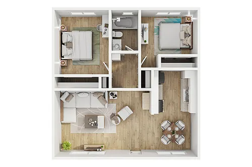 Floor plan 2 Bedroom