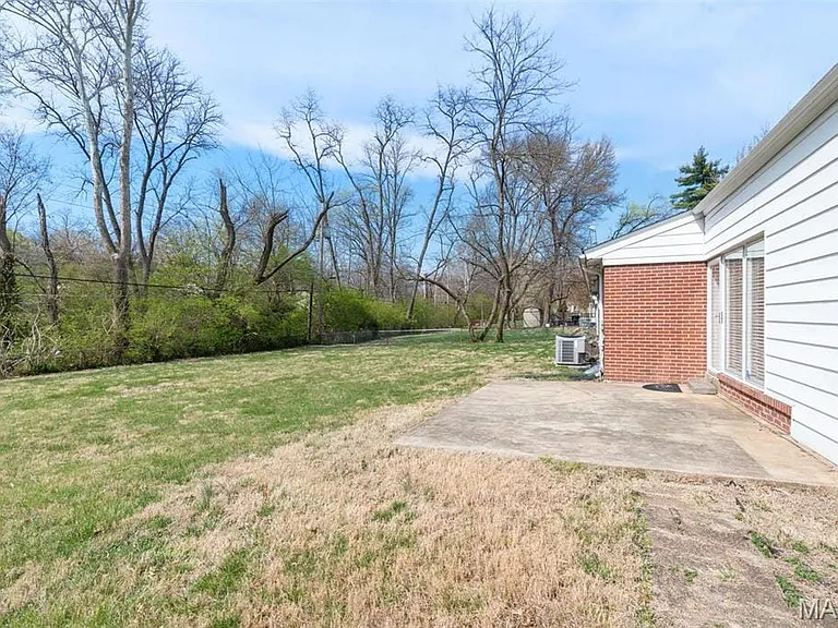 Back yard with patio