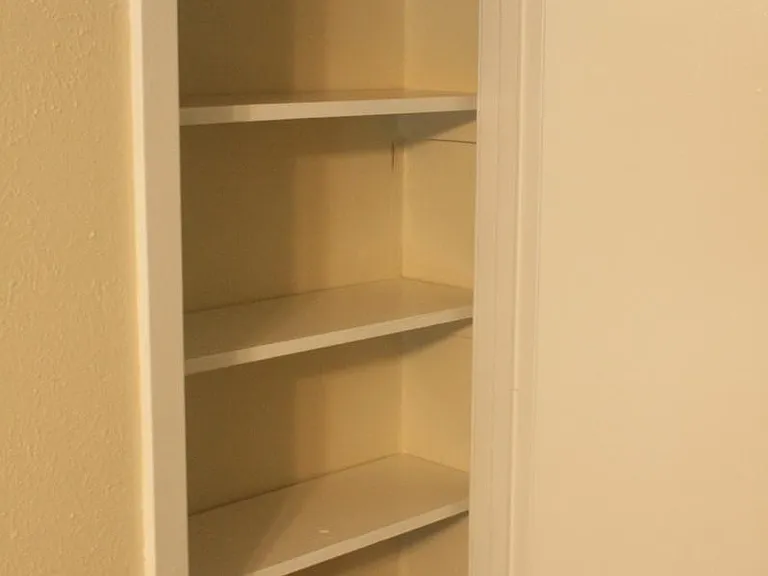 Additional storage space adjacent to the dinning room