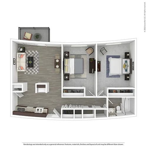 Floor plan C-2BR-A
