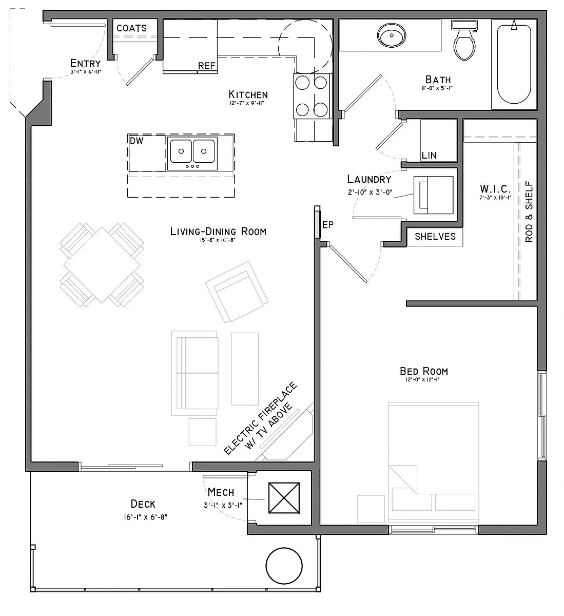 Floor plan Little Blue (B1-55)
