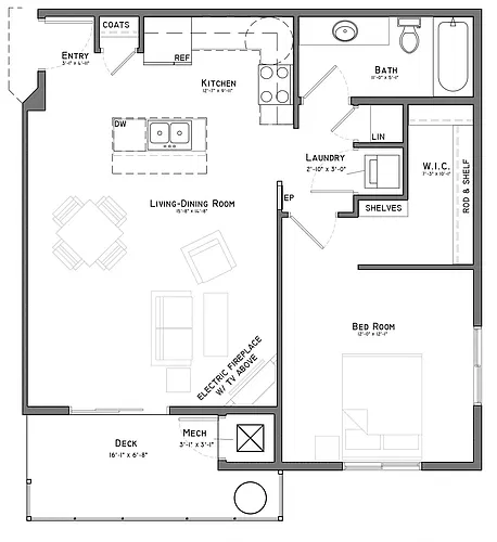Floor plan Little Blue