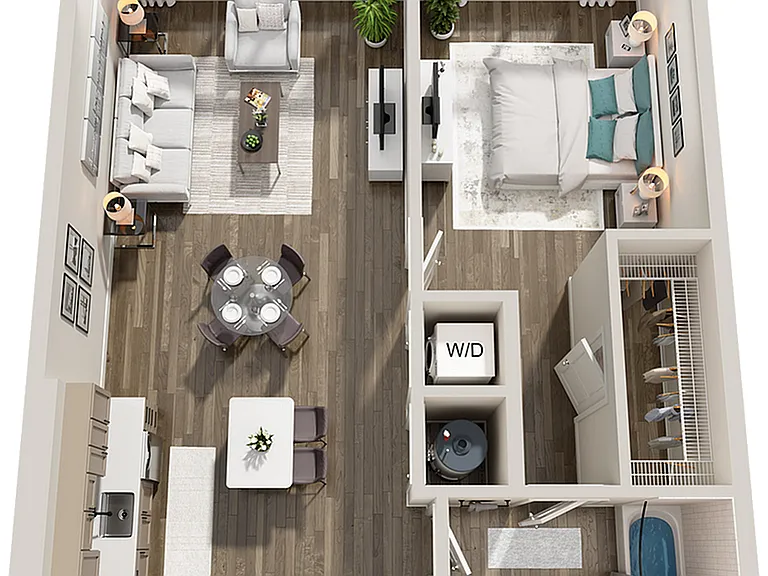 A1 1 Bed / 1 Bath 797 sq. ft A1 1 Bed / 1 Bath 797 sq. ft