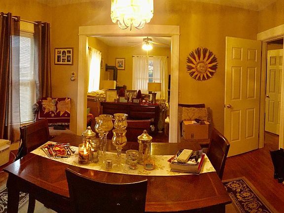 View from Kitchen of Dining and Living Spaces