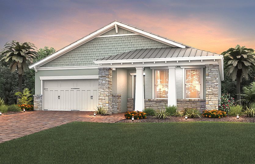 Elevation C2B with stone