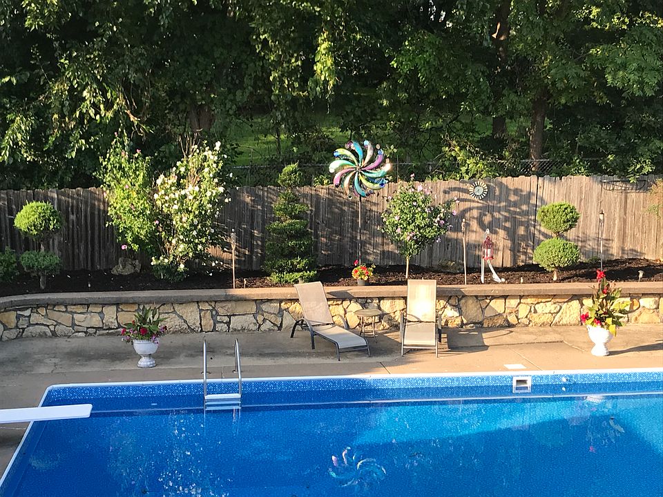 In ground pool,landscaping