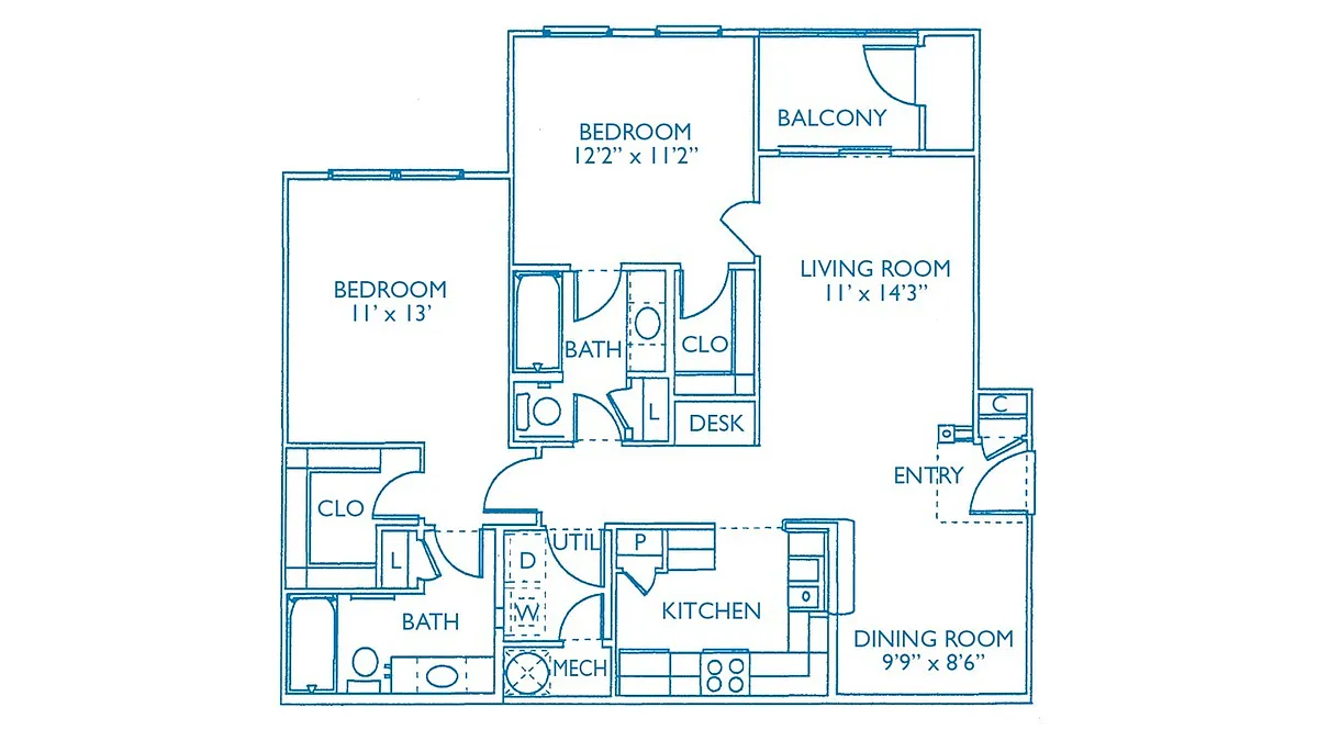 Floor plan Lafayette