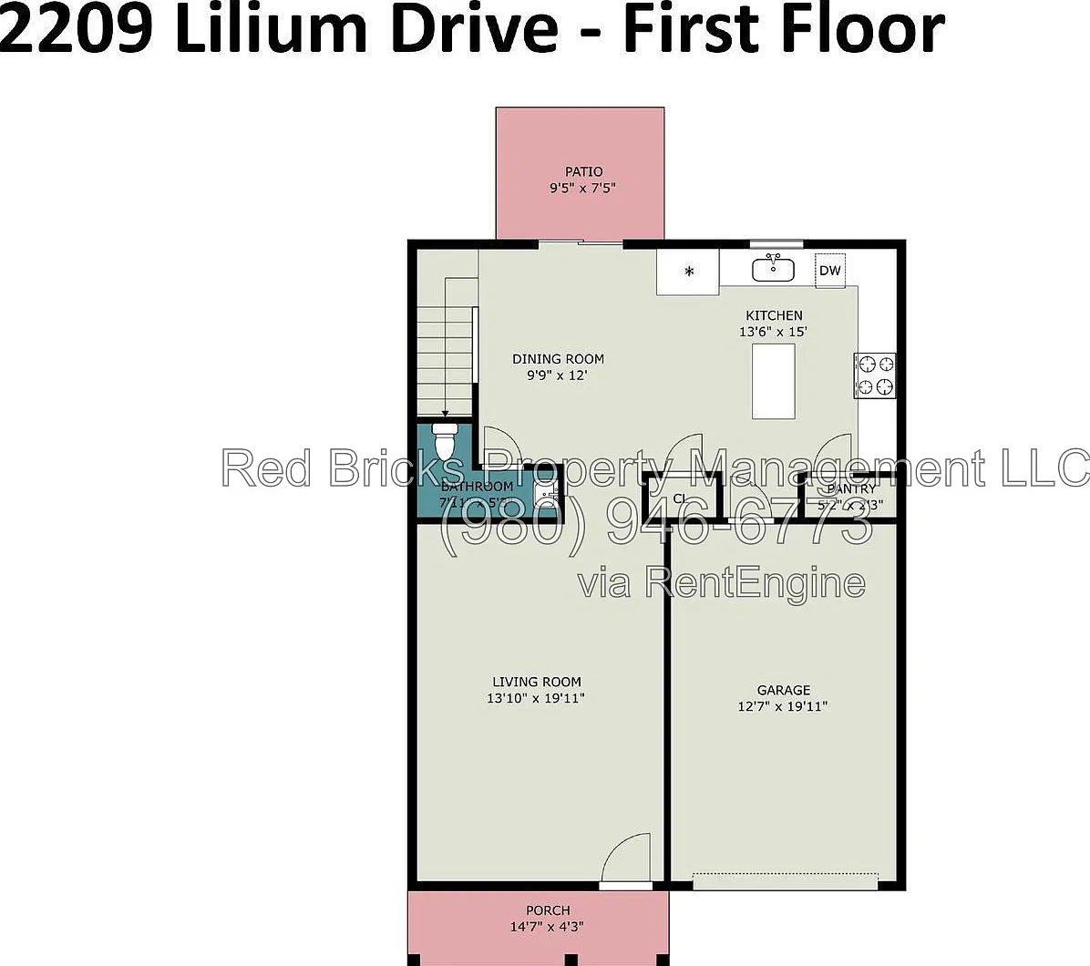 3 bed, 2.5 bath, 1780 sqft, $1,895 — Photo 3