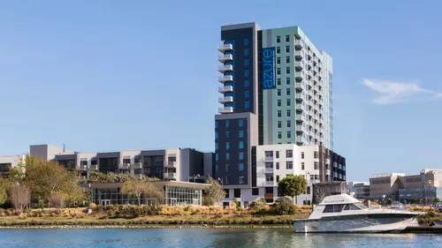 View of Azure Apartments from Mission Bay - Azure