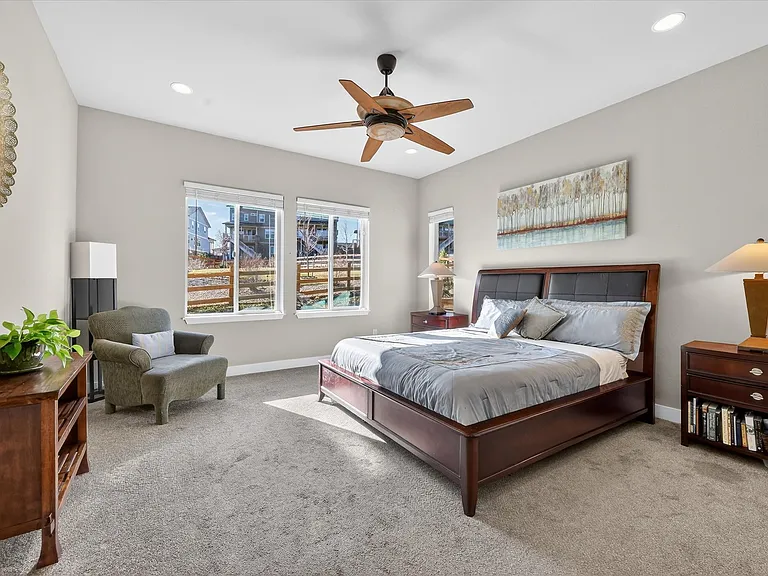 Primary Bedroom. Lots of natural light