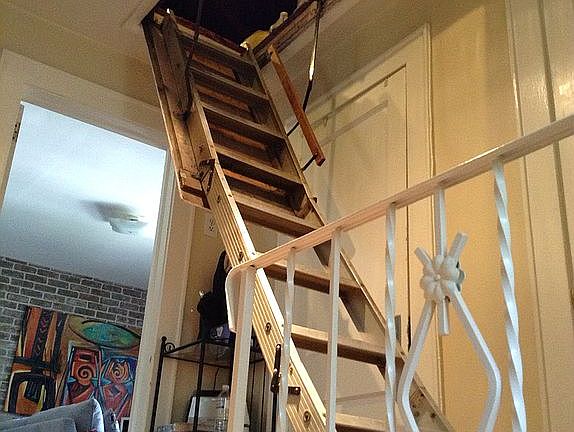 Pull down to the attic