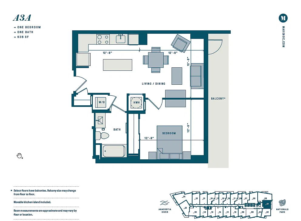 Floor plan A3A