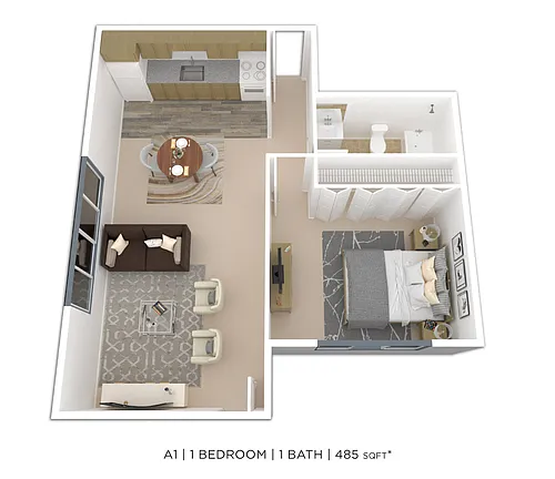 Floor plan One Bedroom