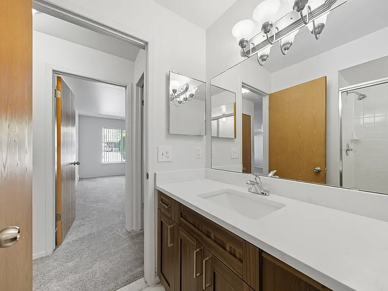 Spacious Bathroom at Franklin River Apartments in Southfield, MI