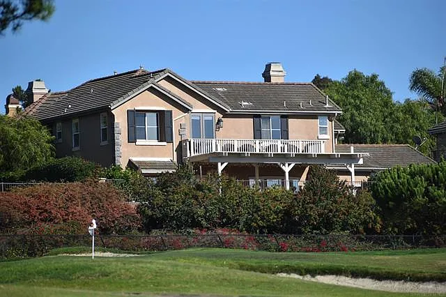 Rear view of the property from the golf course
