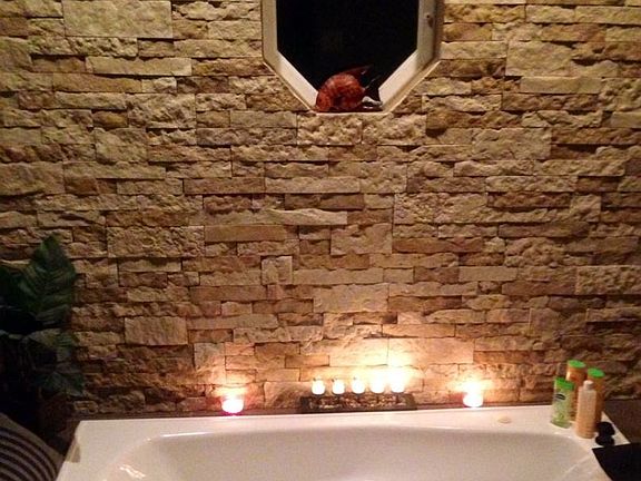 Sunken Jacuzzi tub 