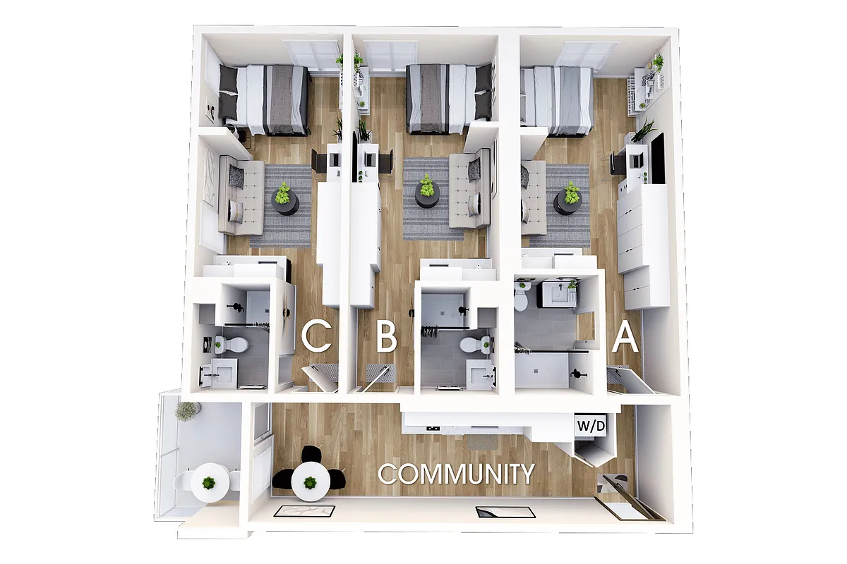Floor plan Coliving Plan 1