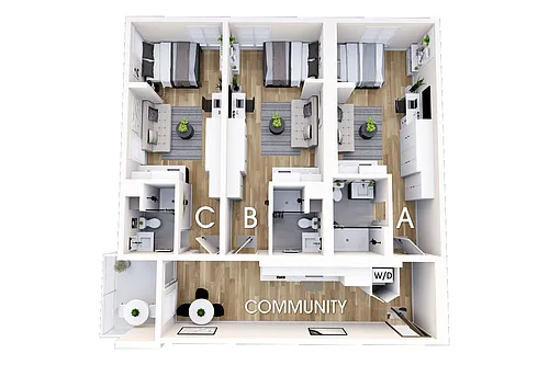 Floor plan Coliving Plan 1