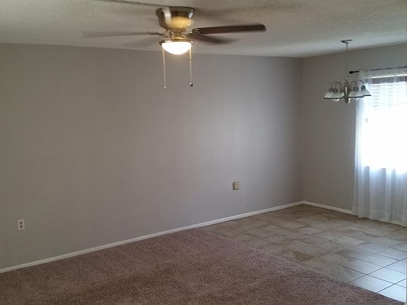 large open living room with dining area