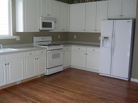 Hardwood, gas stove top