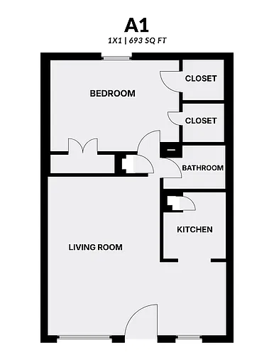 Floor plan 1X1
