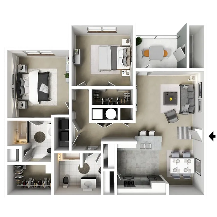 Floor plan 2 X 2